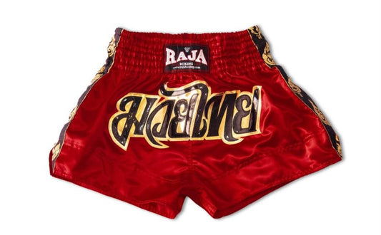 Raja Boxing Muay Thai Shorts -RTB29-5 - Red