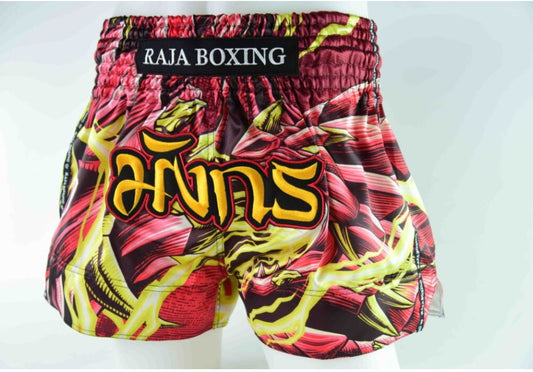 Raja Boxing Muay Thai Shorts The ICONIC "Red Dragon"