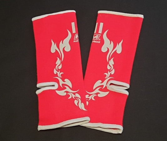 Nationman Muay Thai Ankle Support - Fancy - Red/White