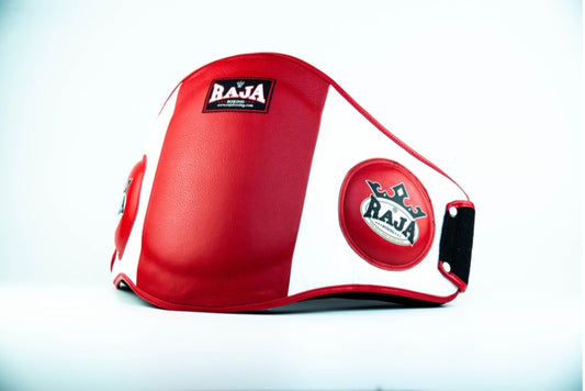 Raja Thai Boxing Belly Protector Red/White