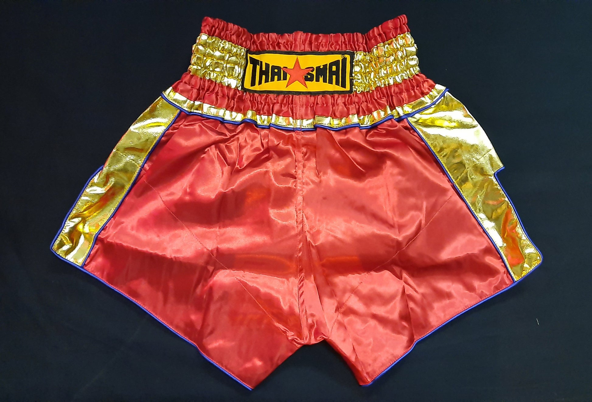 Short boxe Thaïlandaise Muay Thai THAISMAI satin vert toutes tailles