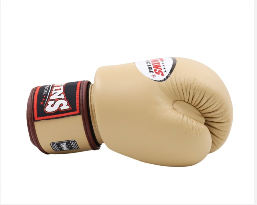 Twins Thai Boxing Gloves - BGVL-3 - Latte